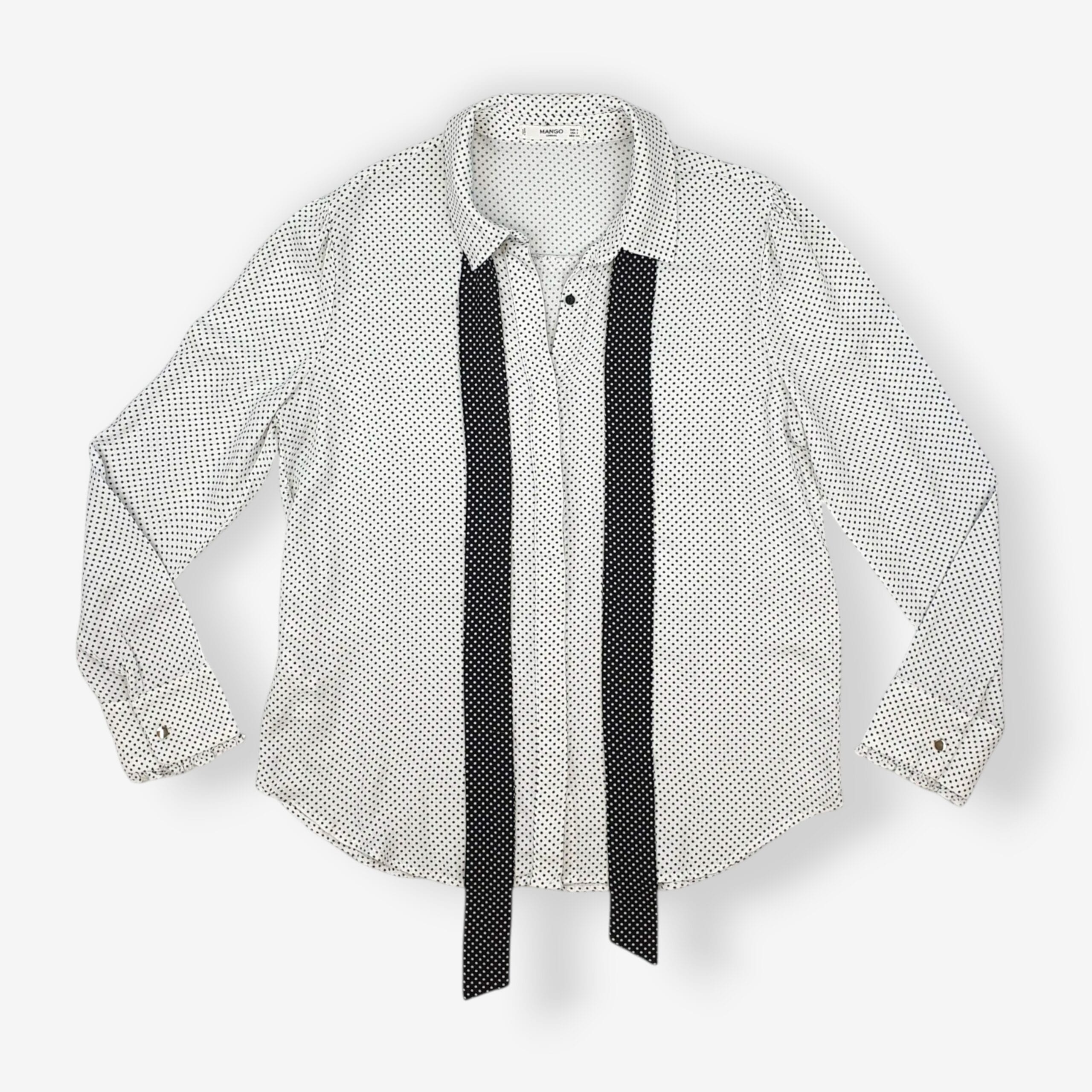 Chemisier Mango Blanc, Noir taille s