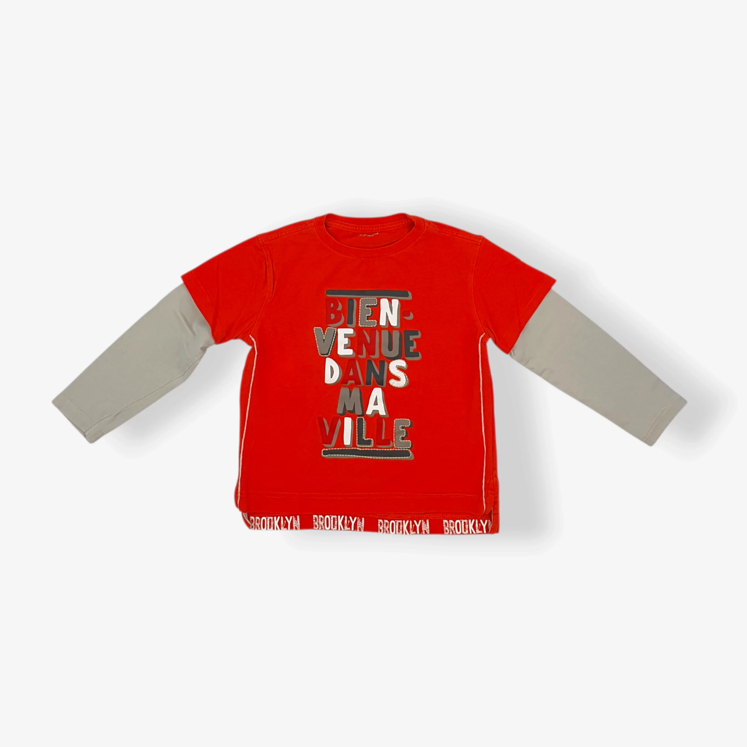 t-shirt-longues-manches vertbaudet 110 - Freeperie