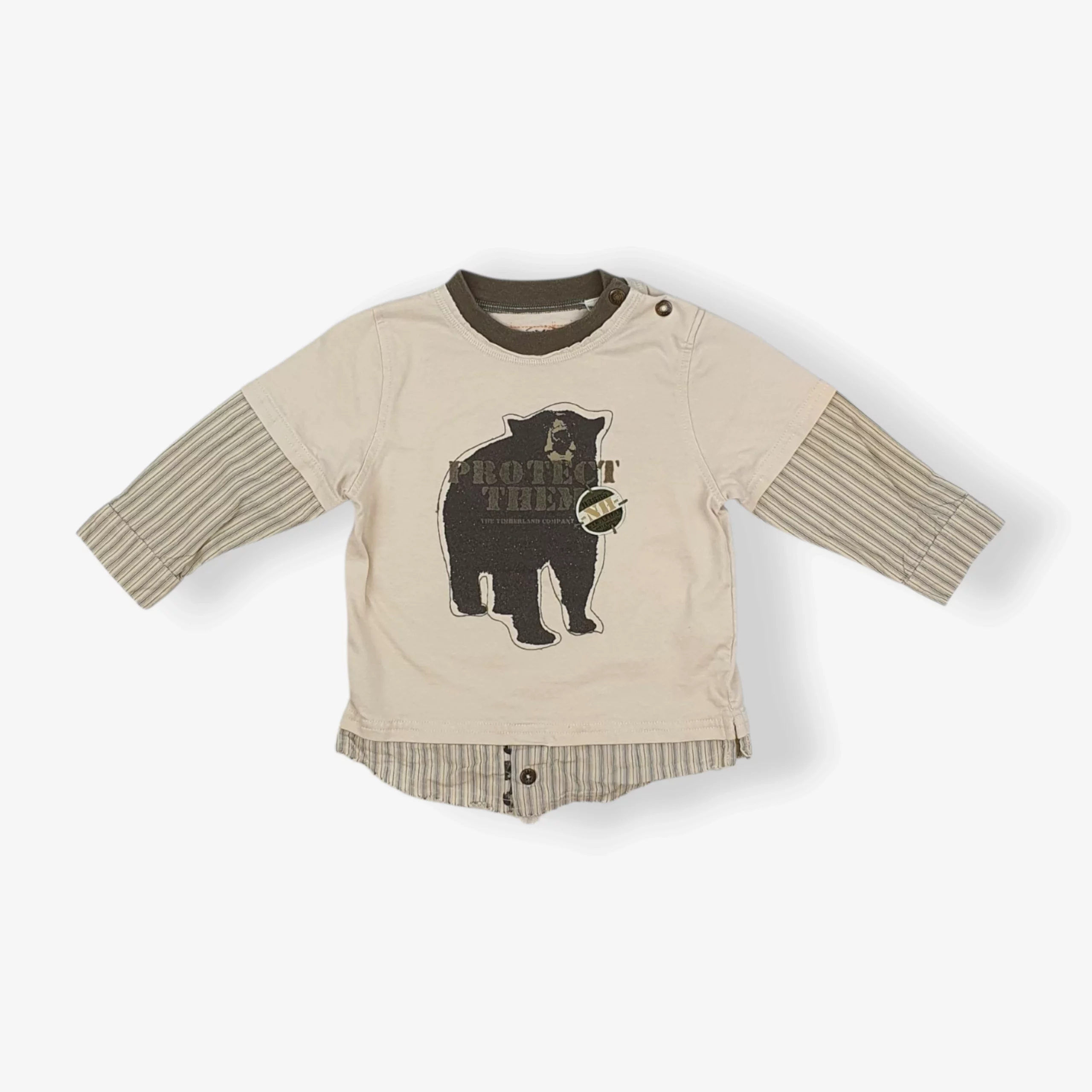 T-shirt longues manches Timberland 86 - 18 mois t-shirt-longues-manches timberland 86 - Freeperie