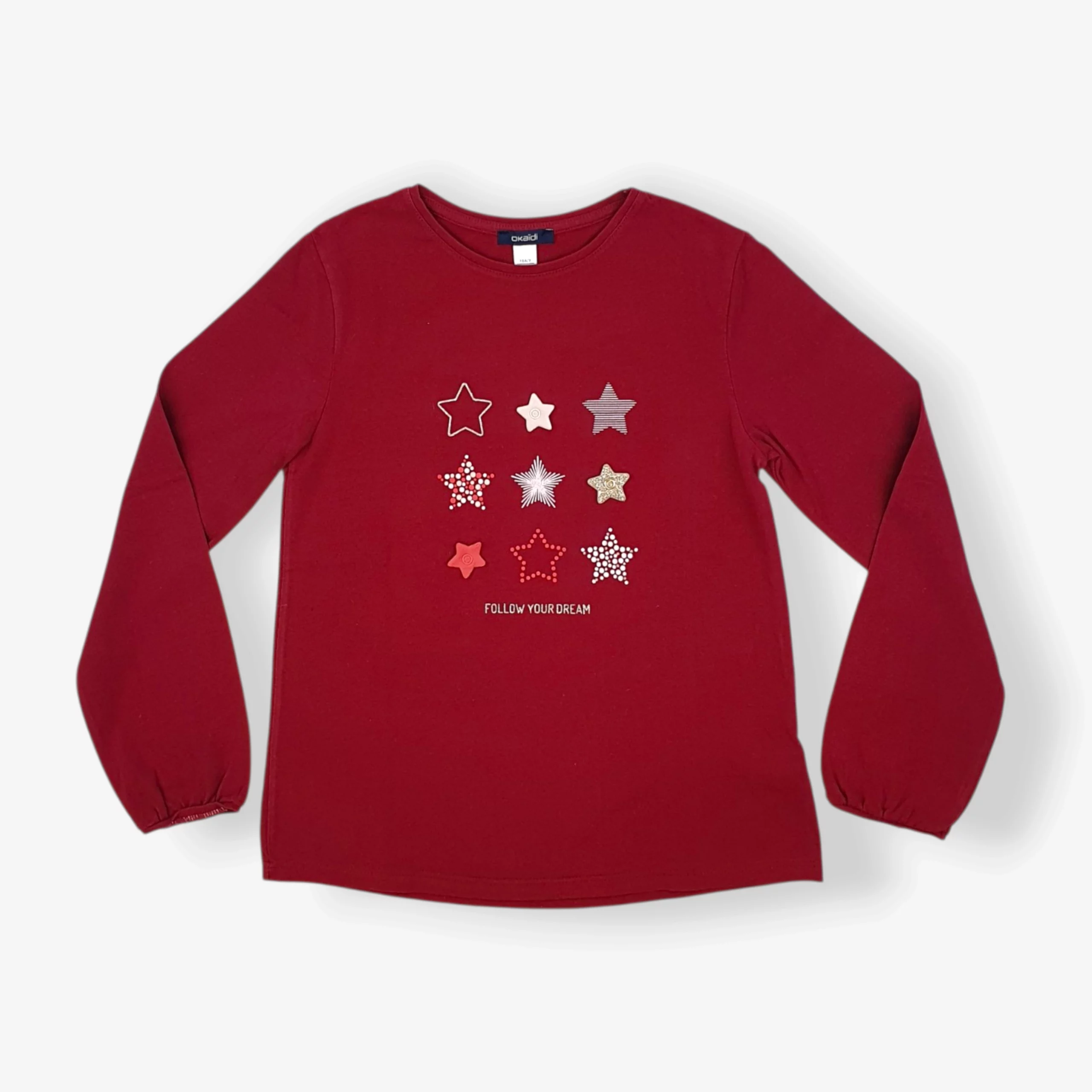 t-shirt-longues-manches okaidi 140 - Freeperie