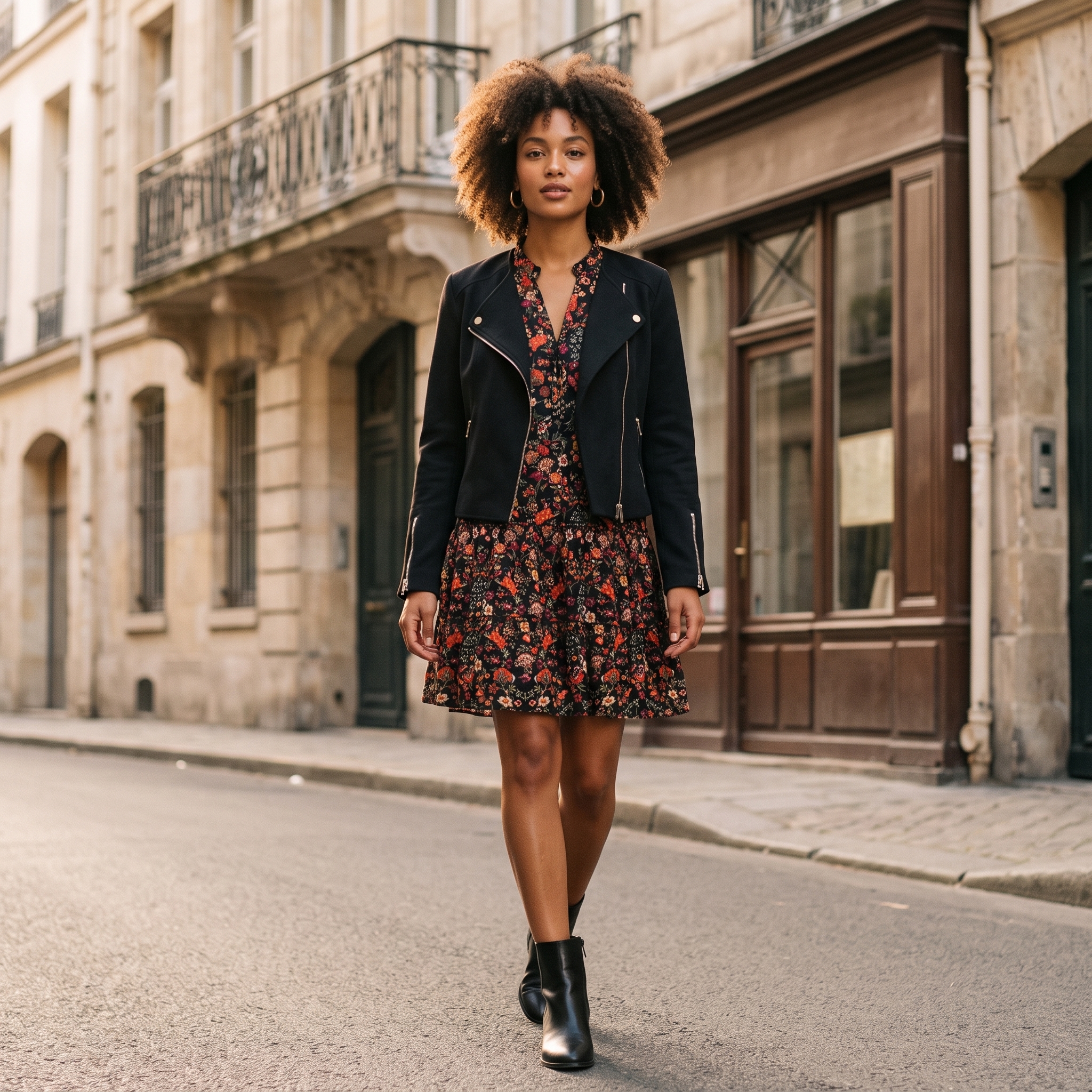 Mannequin virtuel portant le Look femme Perfecto