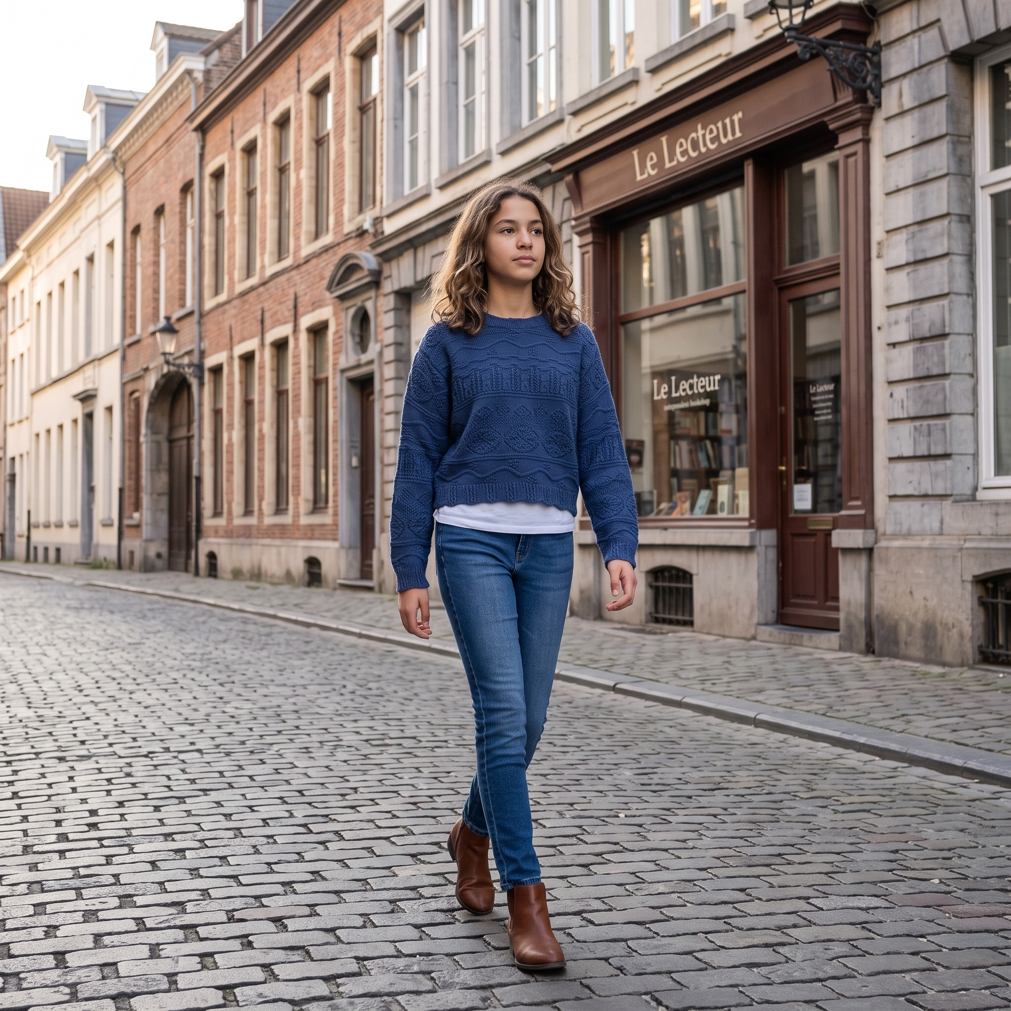 Mannequin virtuel portant le Look Ado fille 14 ans