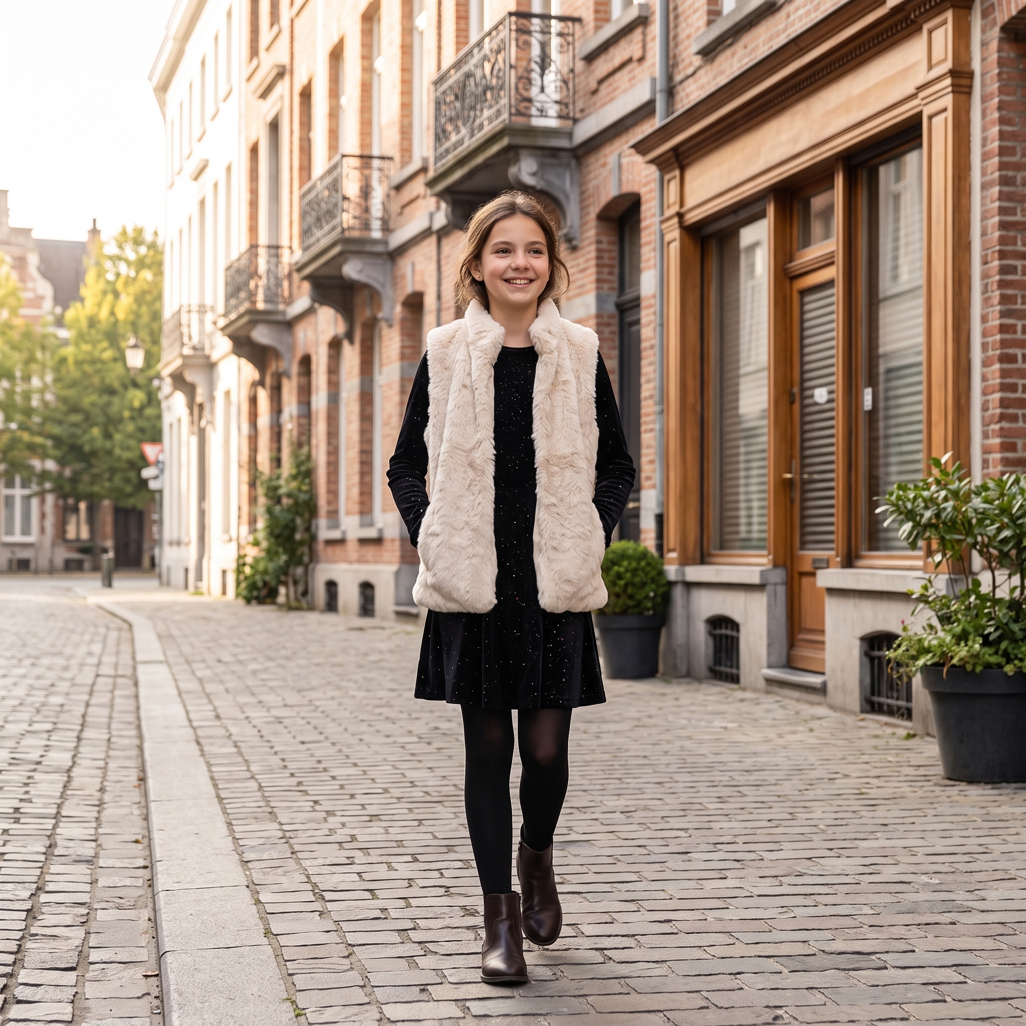 Mannequin virtuel portant le Look Ado fille fête