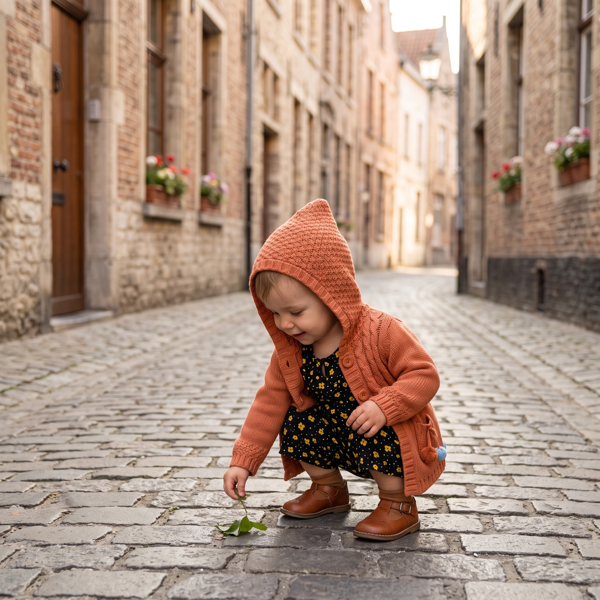 Mannequin virtuel portant le Look fille combi 2 ans